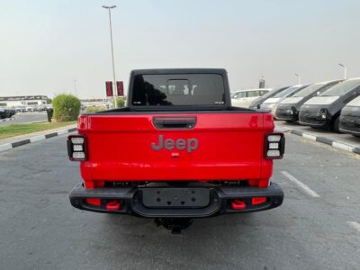 2020 Jeep Gladiator Rubicon Dual Cab 3.6L Petrol V6 Engine Red Black Pickup Truck