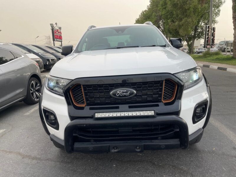 2022 Ford Ranger Wildtrak 2.0L Diesel Bi-Turbo Inline 4-Cylinder Engine White Black Pickup