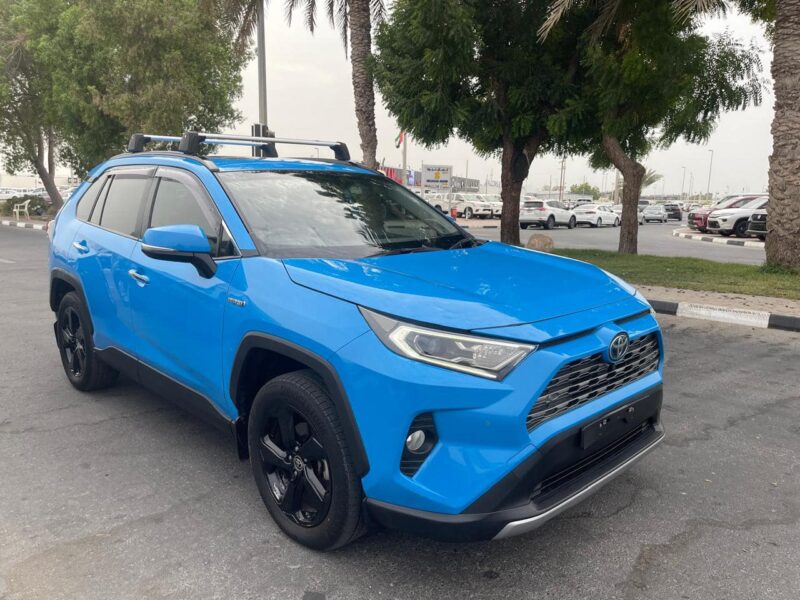 2022 Toyota RAV 4 Cruiser Hybrid 2.5 Litres 4 Cylinders Engine Blue Black SUV AWD