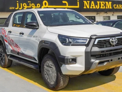2025 Toyota Hilux Adventure SR5 4.0 Litres V6 Petrol Engine White Black Pickup Truck GCC