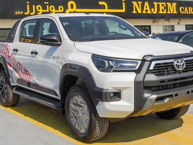 2025 Toyota Hilux Adventure SR5 4.0 Litres V6 Petrol Engine White Black Pickup Truck GCC