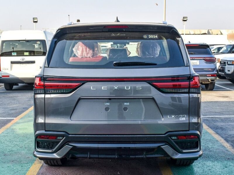 2024 Lexus LX 600 FSport 3.5 Litres V6 Petrol Engine Grey Red SUV Automatic GCC Specs