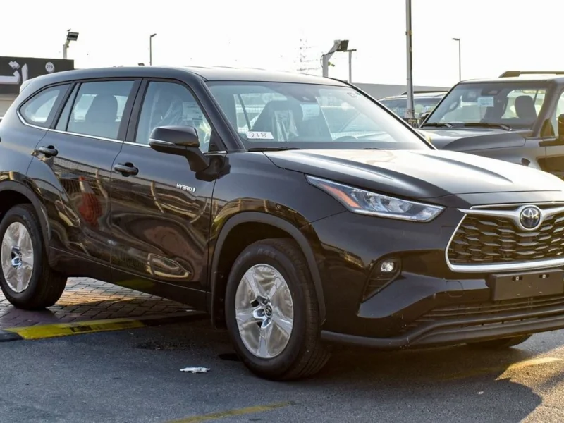 2024 Toyota Highlander 2.5 Litres 4 Cylinder Hybrid Engine Black Grey SUV Automatic