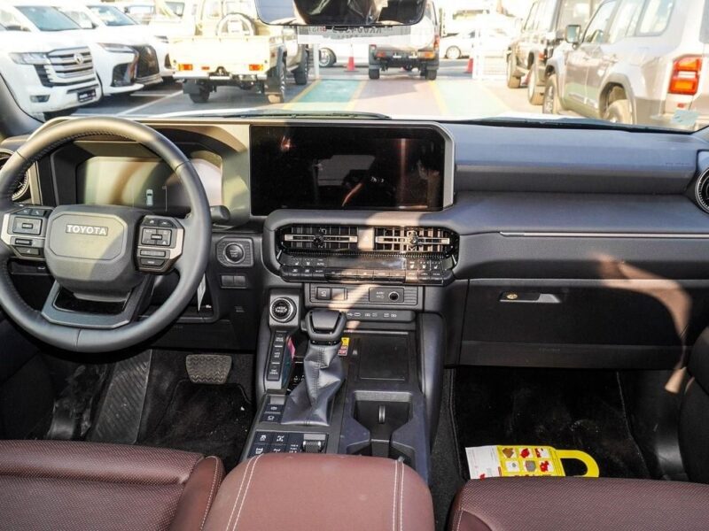 2024 Toyota Prado ADVENTURE 2.4L TWIN TURBO 4 Cylinders Engine White Brown SUV GCC