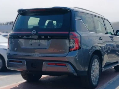 2025 Nissan Patrol Platinum 3.5L 6 Cylinder Petrol Engine Grey Red SUV GCC Specs