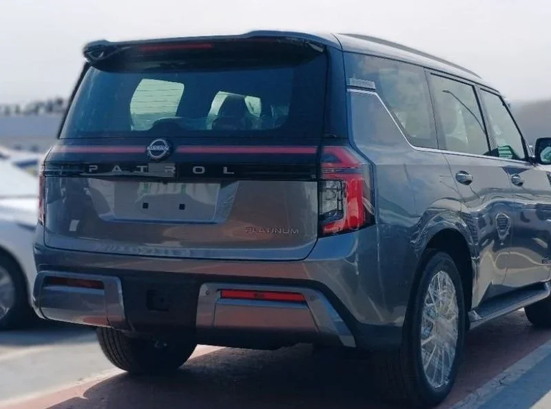 2025 Nissan Patrol Platinum 3.5L 6 Cylinder Petrol Engine Grey Red SUV GCC Specs