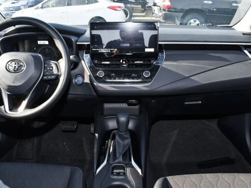 2024 Toyota Corolla 1.8 Litres 4 Cylinders Hybrid Engine White Black Sedan Automatic