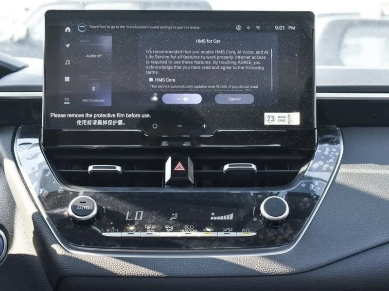 2024 Toyota Corolla 1.8 Litres 4 Cylinders Hybrid Engine White Black Sedan Automatic