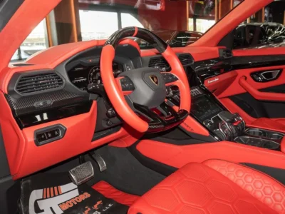 2022 Lamborghini Urus 4.0-liter twin-turbo V8 Petrol Engine Black Red SUV European Specs