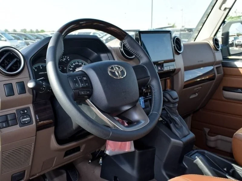 2024 Toyota Land Cruiser Pick Up 2.8L 4 Cylinders Diesel Automatic Grey Tan Pickup Truck