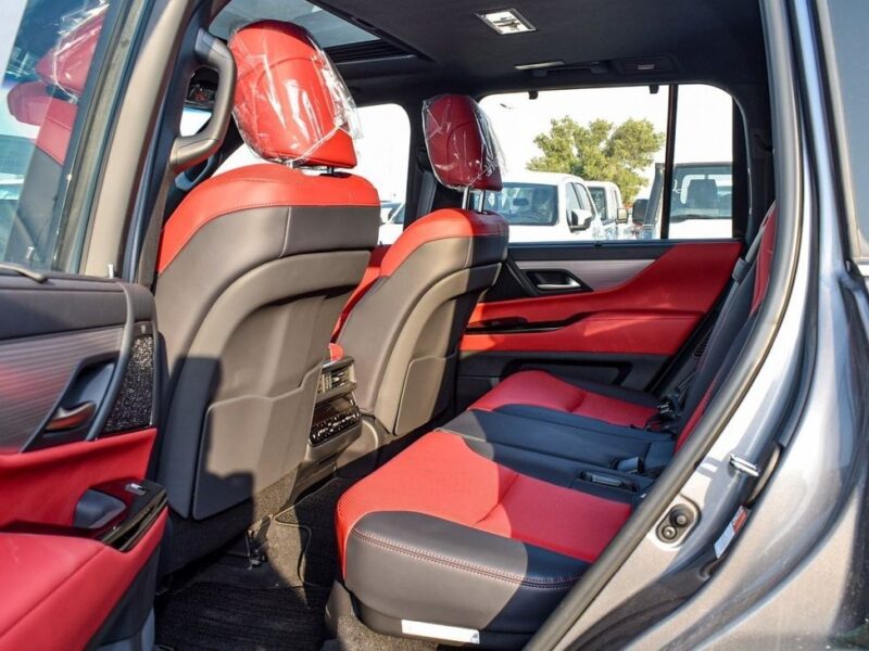 2024 Lexus LX 600 FSport 3.5 Litres V6 Petrol Engine Grey Red SUV Automatic GCC Specs