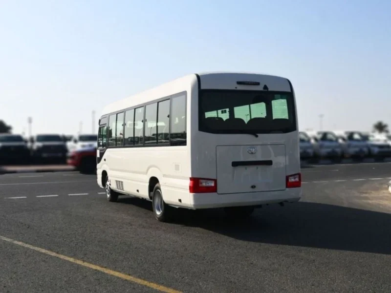2024 Toyota Coaster 4.2 Litres 6 Cylinders Petrol Engine White Grey Bus Manual GCC Specs