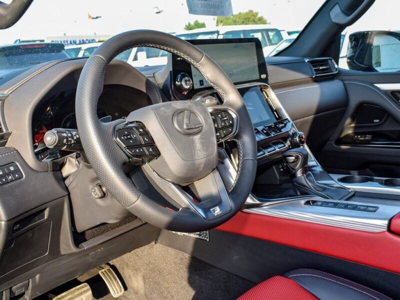 2024 Lexus LX 600 FSport 3.5 Litres V6 Petrol Engine Grey Red SUV Automatic GCC Specs