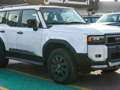 2024 Toyota Prado ADVENTURE 2.4L TWIN TURBO 4 Cylinders Engine White Brown SUV GCC