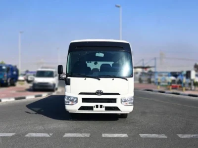 2024 Toyota Coaster 4.2 Litres 6 Cylinders Petrol Engine White Grey Bus Manual GCC Specs