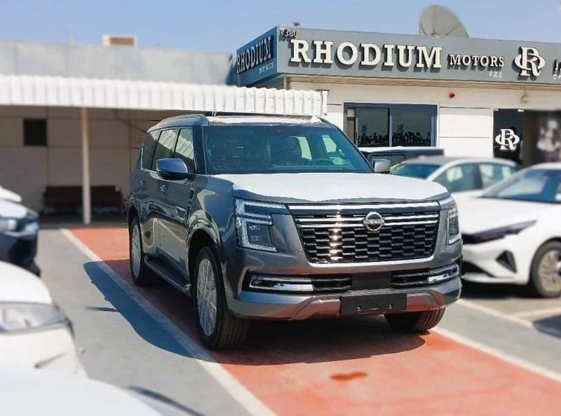 2025 Nissan Patrol Platinum 3.5L 6 Cylinder Petrol Engine Grey Red SUV GCC Specs