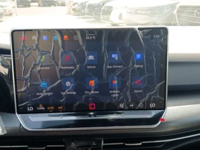 2024 Volkswagen Golf TSI R-Line 1.5-liter turbocharged 4-cylinder Engine Grey Beige Hatchback