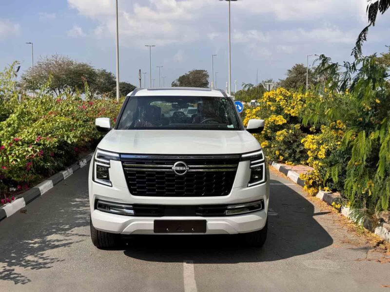 2026 Nissan Patrol LE Platinum City 3.5-liter V6 Twin-Turbocharged Petrol White Red SUV