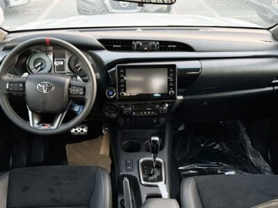 2025 Toyota Hilux GR-S 2.8-liter 4 Cylinder Turbocharged Diesel Engine White Black Pickup