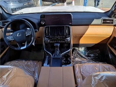 2022 Lexus LX 500 3.3 Litres Twin-Turbo Diesel V6 Engine White Tan SUV GCC Specs