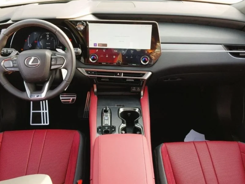 2024 Lexus RX 500h 2.4L Turbocharged Inline 4-Cylinder Hybrid Black Red SUV GCC