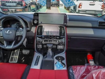 2024 Lexus LX 600 FSport 3.5 Litres V6 Petrol Engine White Red SUV GCC Specs