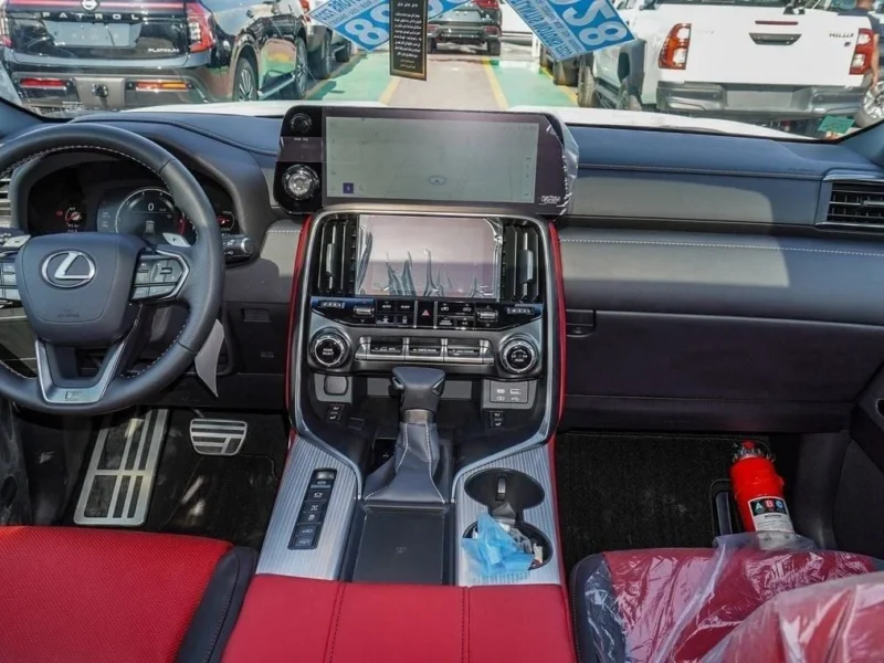 2024 Lexus LX 600 FSport 3.5 Litres V6 Petrol Engine White Red SUV GCC Specs