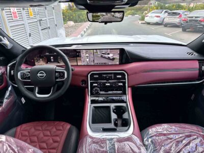 2026 Nissan Patrol LE Platinum City 3.5-liter V6 Twin-Turbocharged Petrol White Red SUV