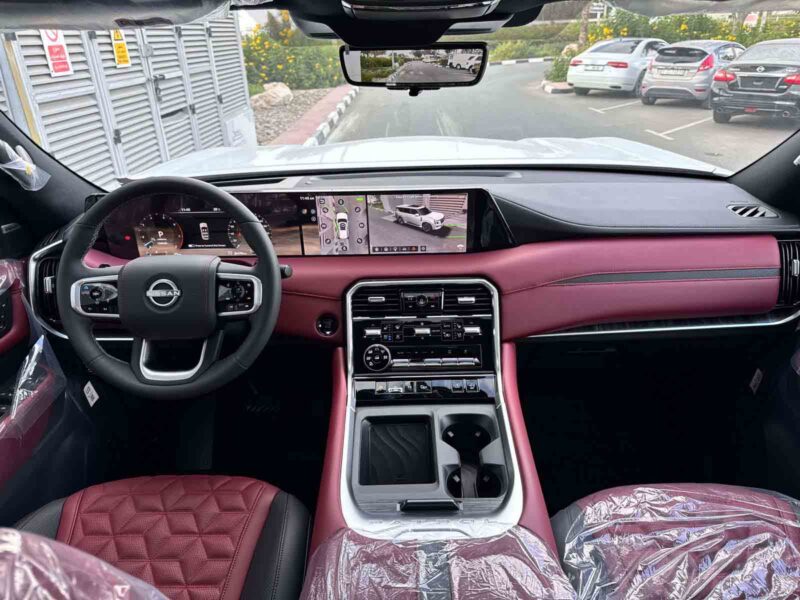 2026 Nissan Patrol LE Platinum City 3.5-liter V6 Twin-Turbocharged Petrol White Red SUV