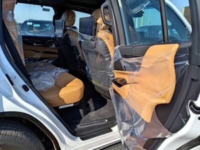 2022 Lexus LX 500 3.3 Litres Twin-Turbo Diesel V6 Engine White Tan SUV GCC Specs