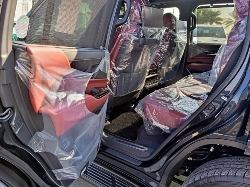 2022 Lexus LX600 Signature 3.5 Litres 6 Cylinders Petrol Engine Black Red SUV GCC