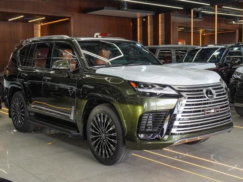 2025 Lexus LX 700h 3.5 Litres V6 Hybrid Engine Green Orange SUV Automatic GCC Specs