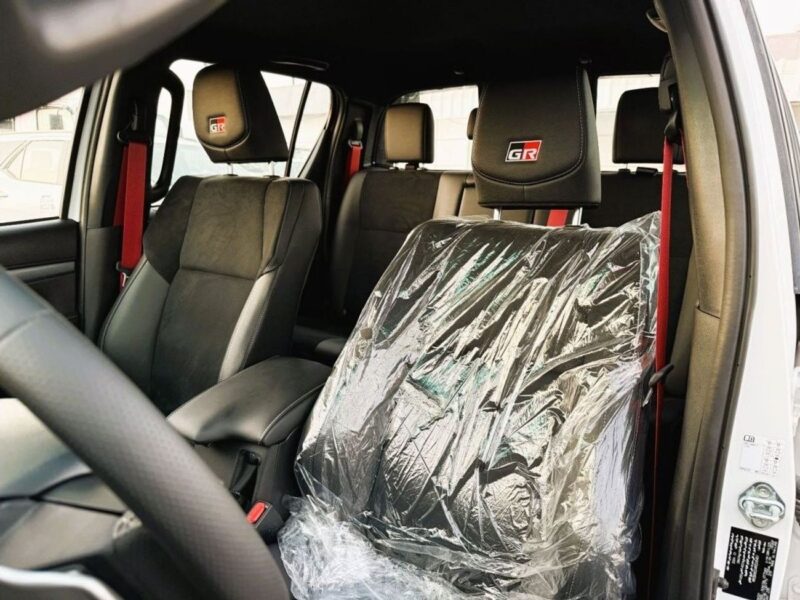 2025 Toyota Hilux GR-S 2.8-liter 4 Cylinder Turbocharged Diesel Engine White Black Pickup