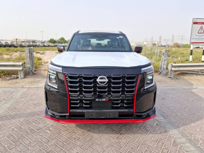2026 Nissan Patrol Nismo 3.5L V6 Twin-Turbocharged Petrol Engine Black Red SUV