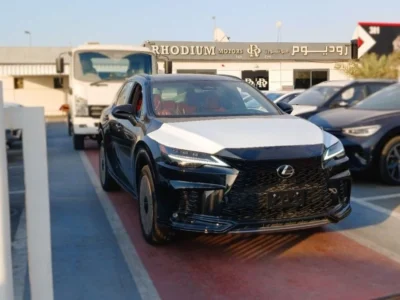 2024 Lexus RX 500h 2.4L Turbocharged Inline 4-Cylinder Hybrid Black Red SUV GCC