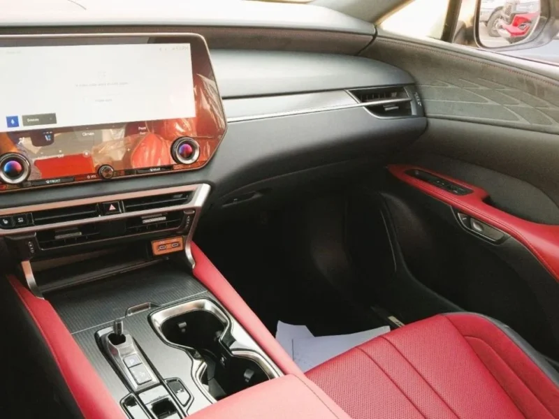 2024 Lexus RX 500h 2.4L Turbocharged Inline 4-Cylinder Hybrid Black Red SUV GCC