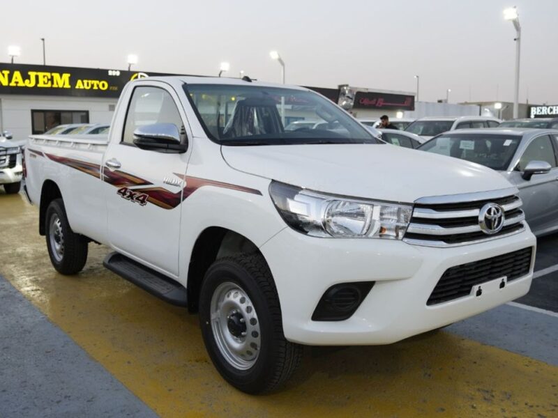 2025 Toyota Hilux GLS 2.7L Inline-4 Petrol Engine Single Cabin 4WD M/T White Red Pickup