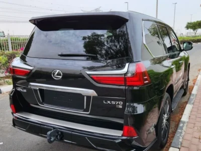2021 Lexus LX 570 Sport 5.7 Litres 8 Cylinder Petrol Engine Black Red SUV GCC Specs
