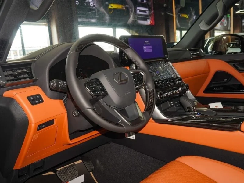 2025 Lexus LX 700h 3.5 Litres V6 Hybrid Engine Green Orange SUV Automatic GCC Specs