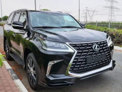 2021 Lexus LX 570 Sport 5.7 Litres 8 Cylinder Petrol Engine Black Red SUV GCC Specs