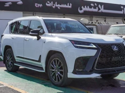 2024 Lexus LX 600 FSport 3.5 Litres V6 Petrol Engine White Red SUV GCC Specs