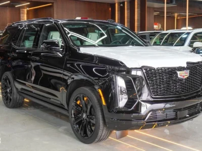 2025 Cadillac Escalade 6.2 Litres V8 Petrol Engine Black Beige SUV Automatic GCC Specs