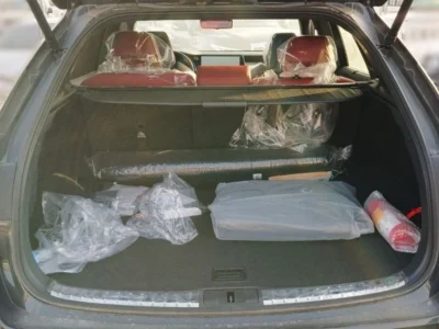 2024 Lexus RX 500h 2.4L Turbocharged Inline 4-Cylinder Hybrid Black Red SUV GCC