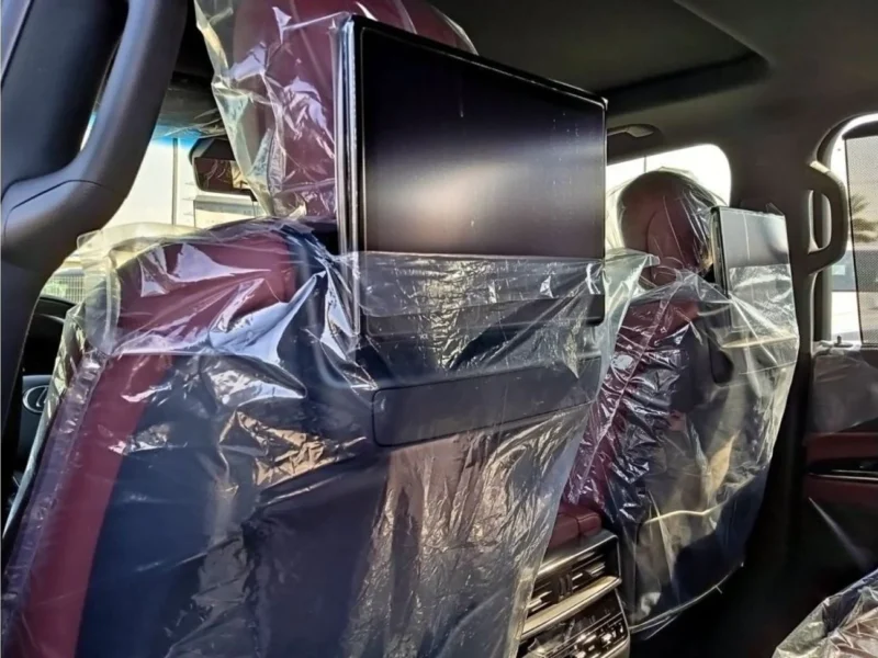 2022 Lexus LX600 Signature 3.5 Litres 6 Cylinders Petrol Engine Black Red SUV GCC