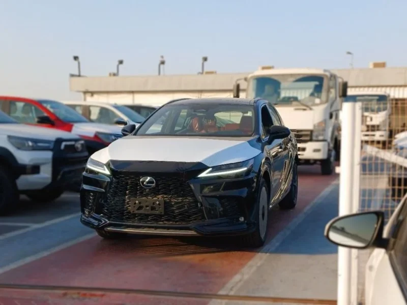 2024 Lexus RX 500h 2.4L Turbocharged Inline 4-Cylinder Hybrid Black Red SUV GCC