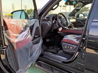 2022 Lexus LX600 Signature 3.5 Litres 6 Cylinders Petrol Engine Black Red SUV GCC