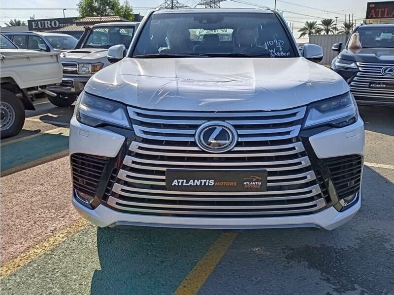 2022 Lexus LX 500 3.3 Litres Twin-Turbo Diesel V6 Engine White Tan SUV GCC Specs