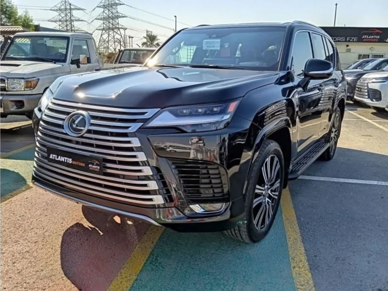 2022 Lexus LX600 Signature 3.5 Litres 6 Cylinders Petrol Engine Black Red SUV GCC