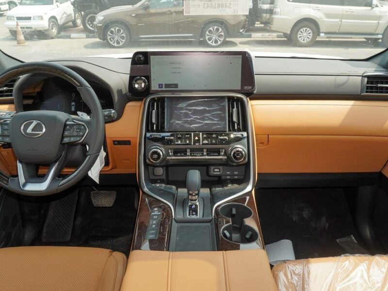 2025 Lexus LX 700h 3.5 Litres V6 Hybrid Engine White Tan SUV GCC Specs Automatic