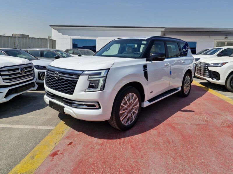 2026 Nissan Patrol LE Platinum City 3.5L V6 Twin-Turbocharged Petrol Engine White Tan SUV